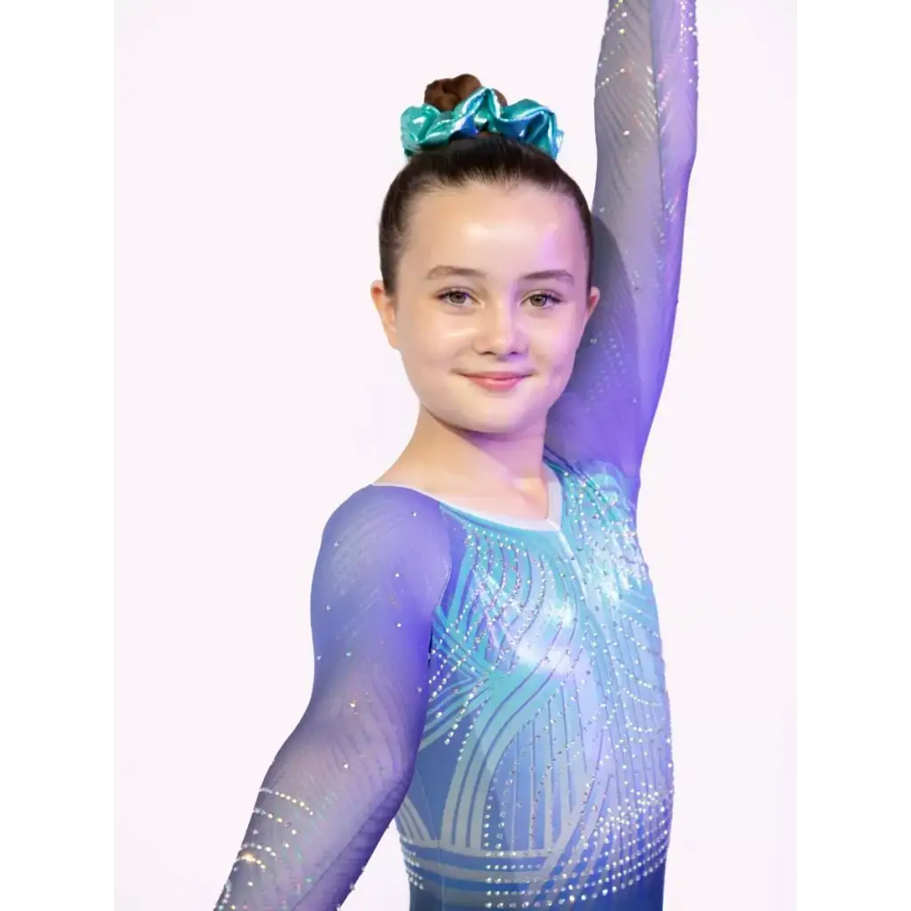 Gymnastikanzug Elctronica Blue