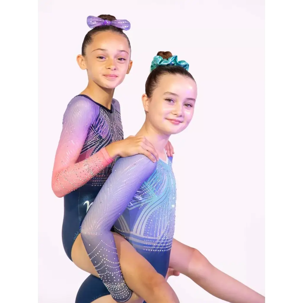 Gymnastikanzug Elctronica Blue