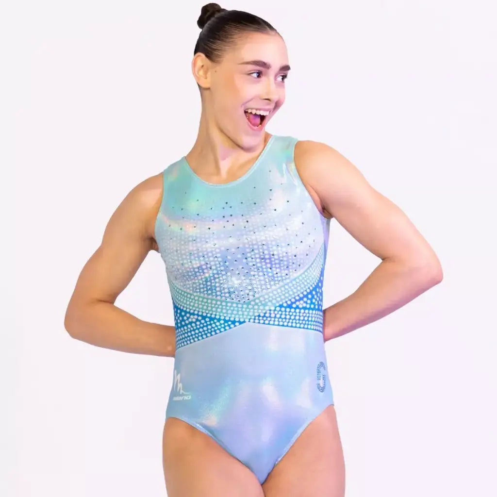 Gymnastikanzug Flourish Blue - Signiture Collection