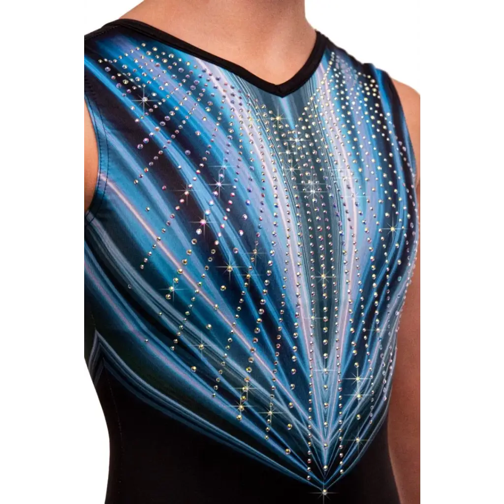 Gymnastikanzug Laser Blue