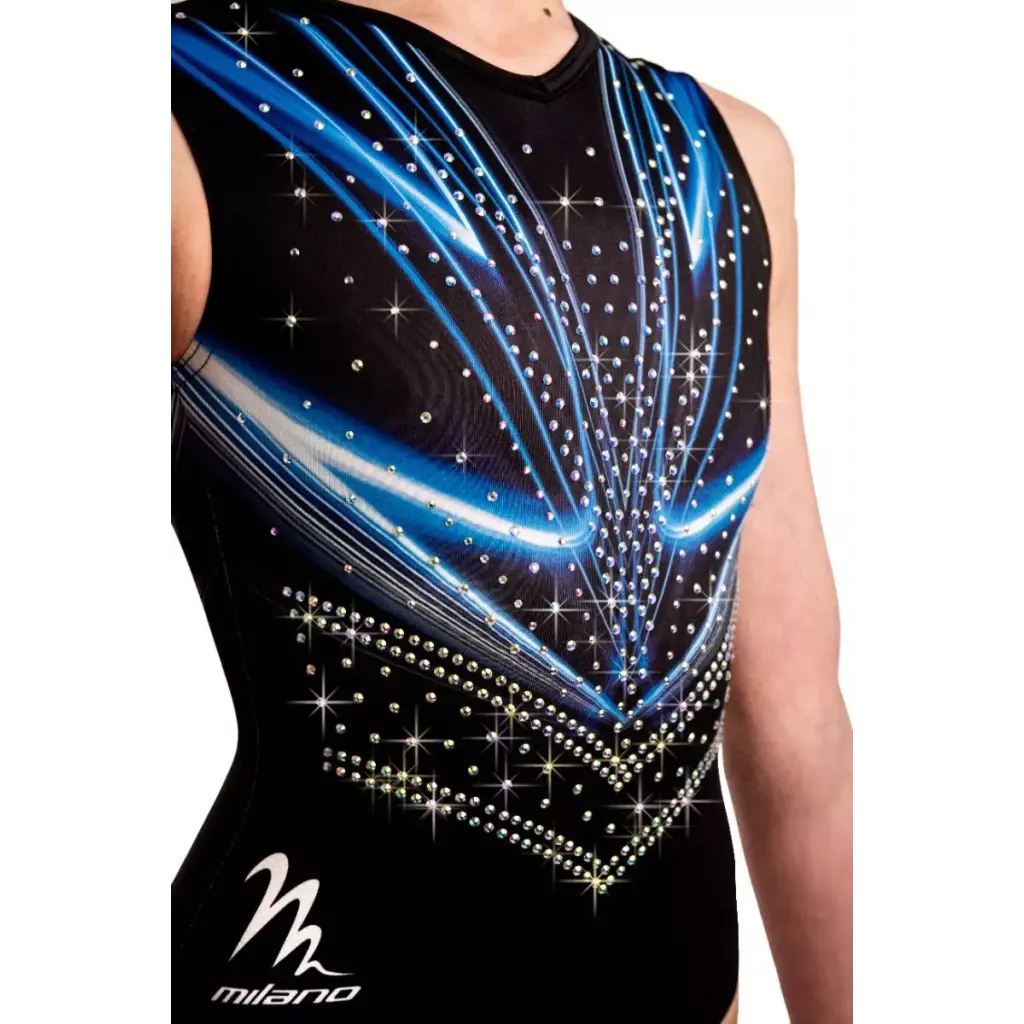 Gymnastikanzug Refraction Royal Blue