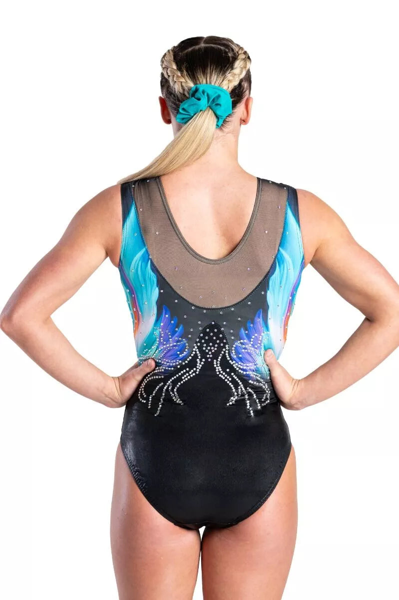 Costume de gymnastique Perruche Sans Manches Lime (Copie)