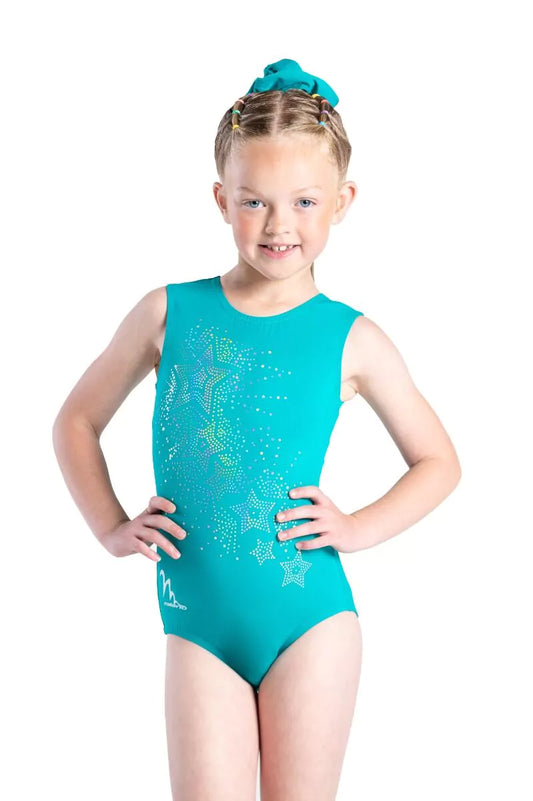 Stargaze Jade Sleeveless Gymnastics Suit