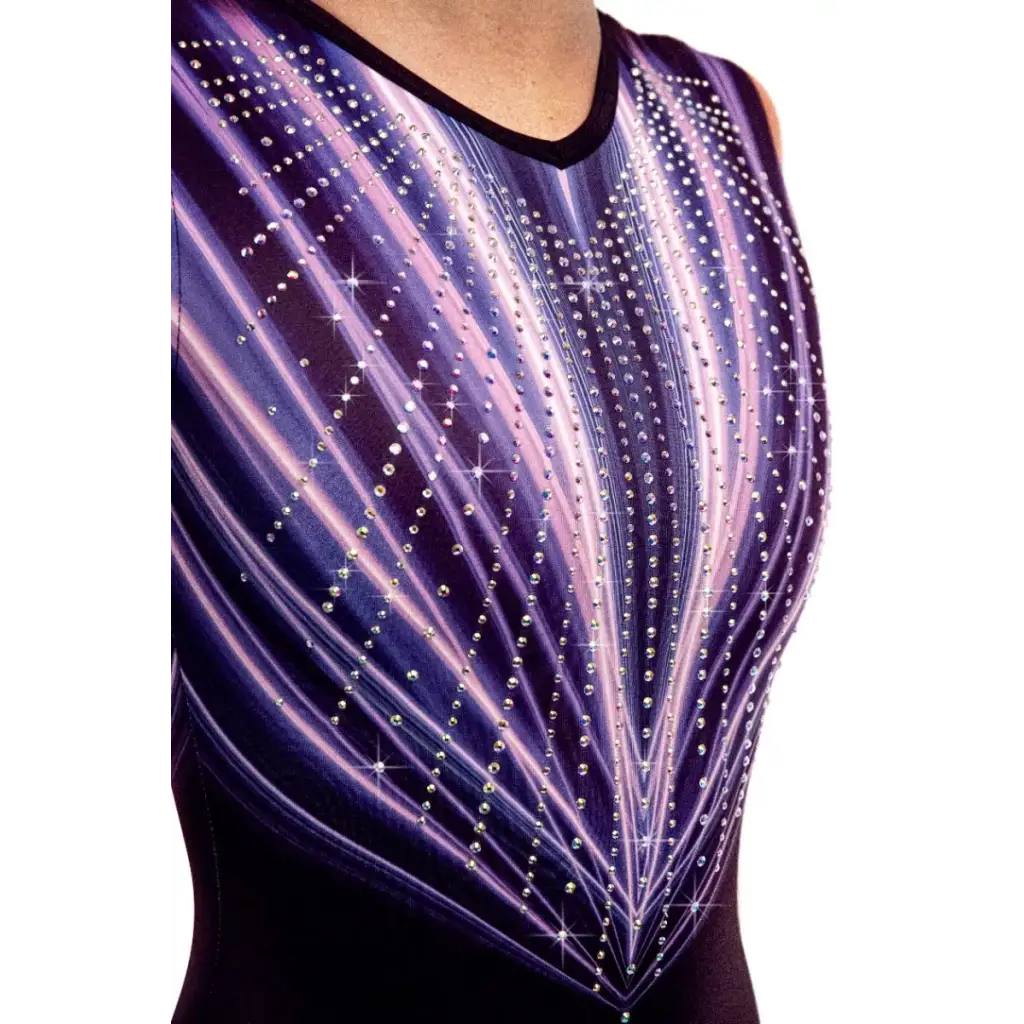 Gymnastikanzug Laser Purple