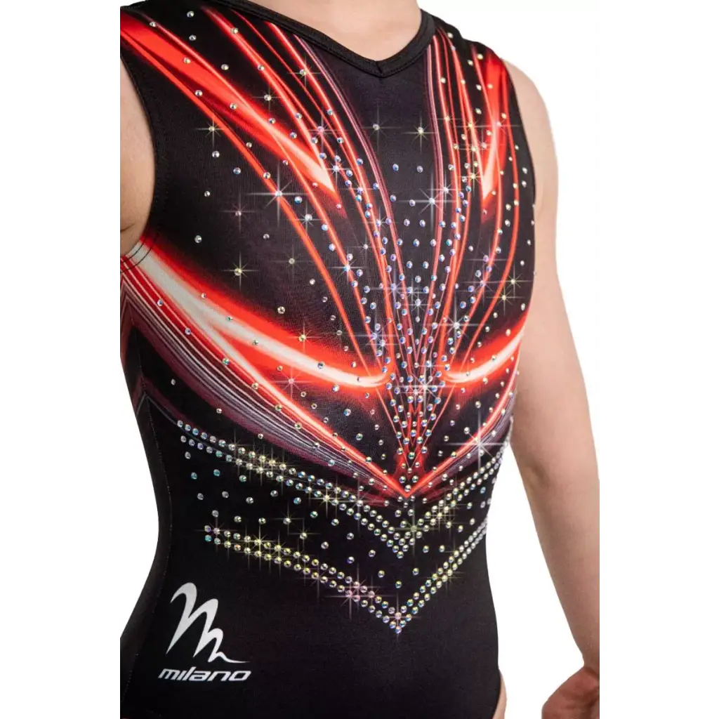 Red and black leotard shop