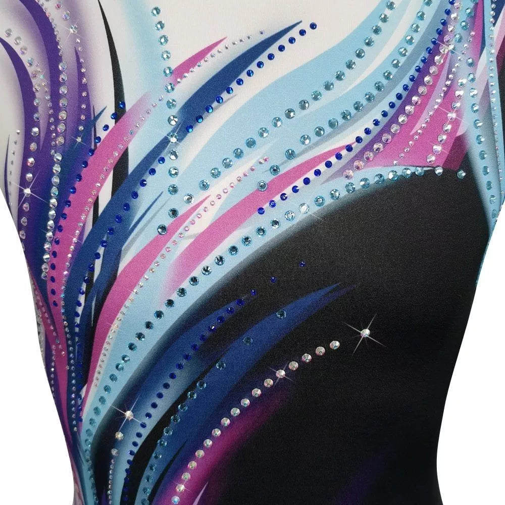 Combinaison de gymnastique Shine Manches longues Violet